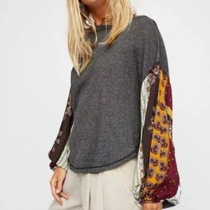 free people blossom thermal top xs